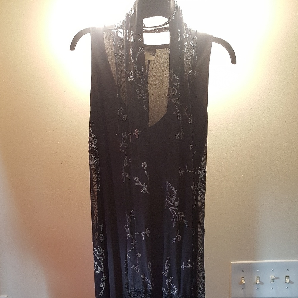 Black and silver dress